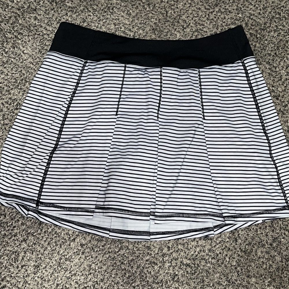 Kyodan - pleated Athletic Skort - Black Striped - PS